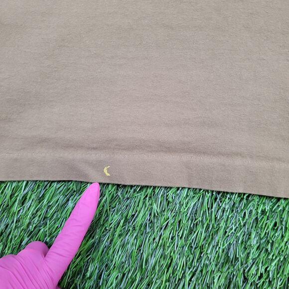 Vintage La-Vida Cross Heart Shirt Medium 20x27 Brown - Picture 4 of 16